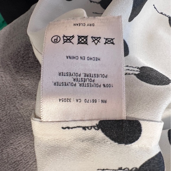 Anthropologie Maeve Black White Balloon Print Sleeveless Blouse Size XS Women’s - Picture 9 of 10